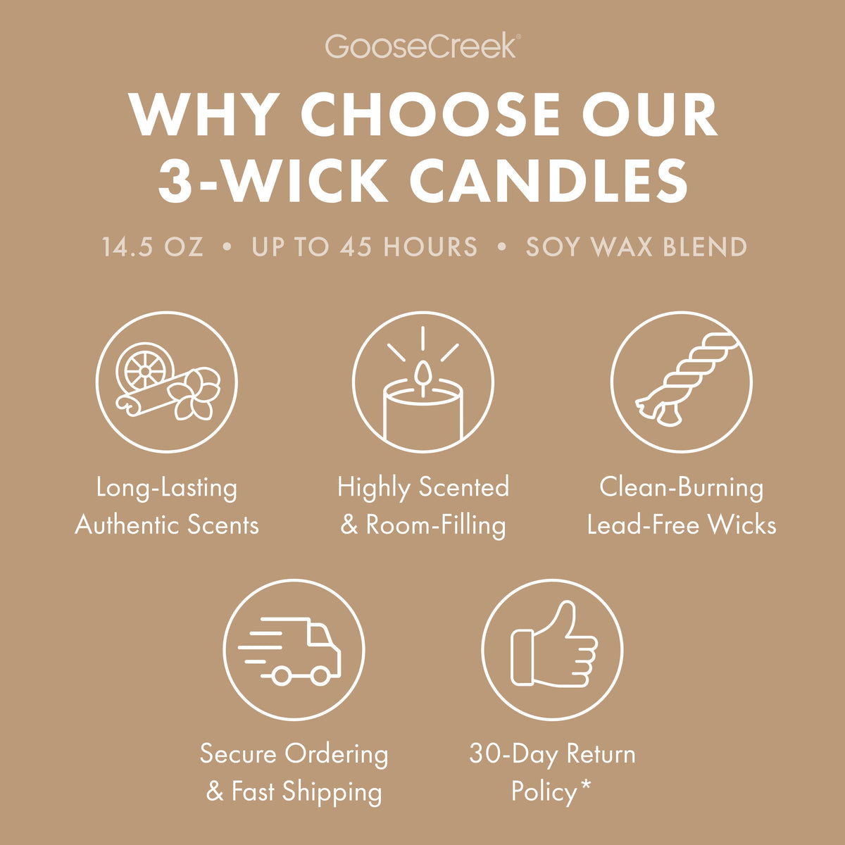 Teakwood 3-Wick Candle