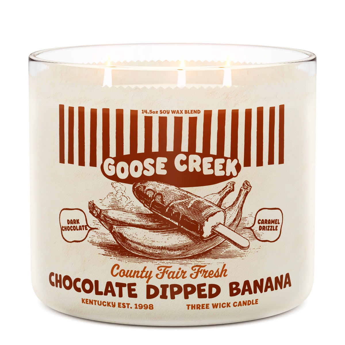 Chocolate Dipped Banana 3-Wick Candle