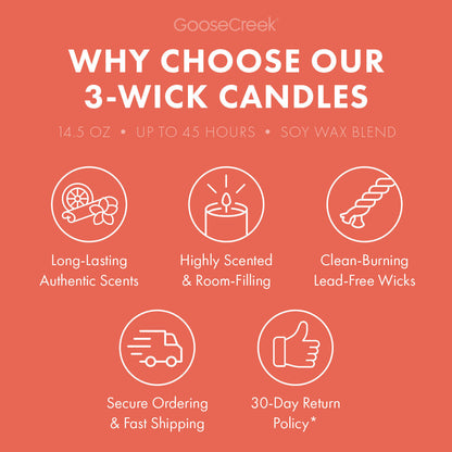 Neroli & Citrus Aromatherapy 3-Wick Candle