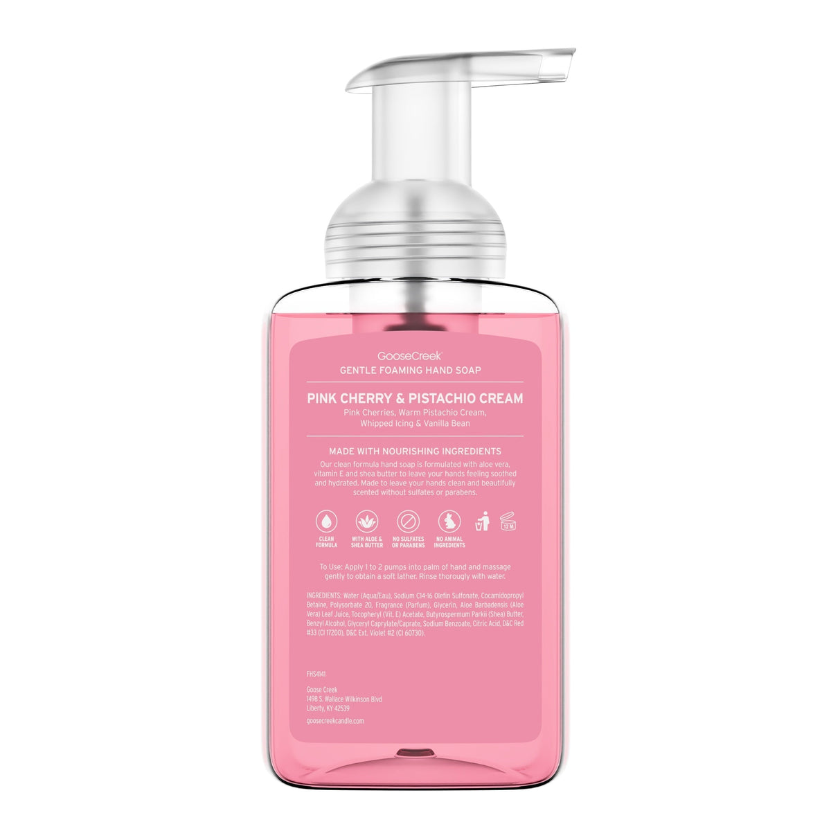 Pink Cherry & Pistachio Cream Lush Foaming Hand Soap
