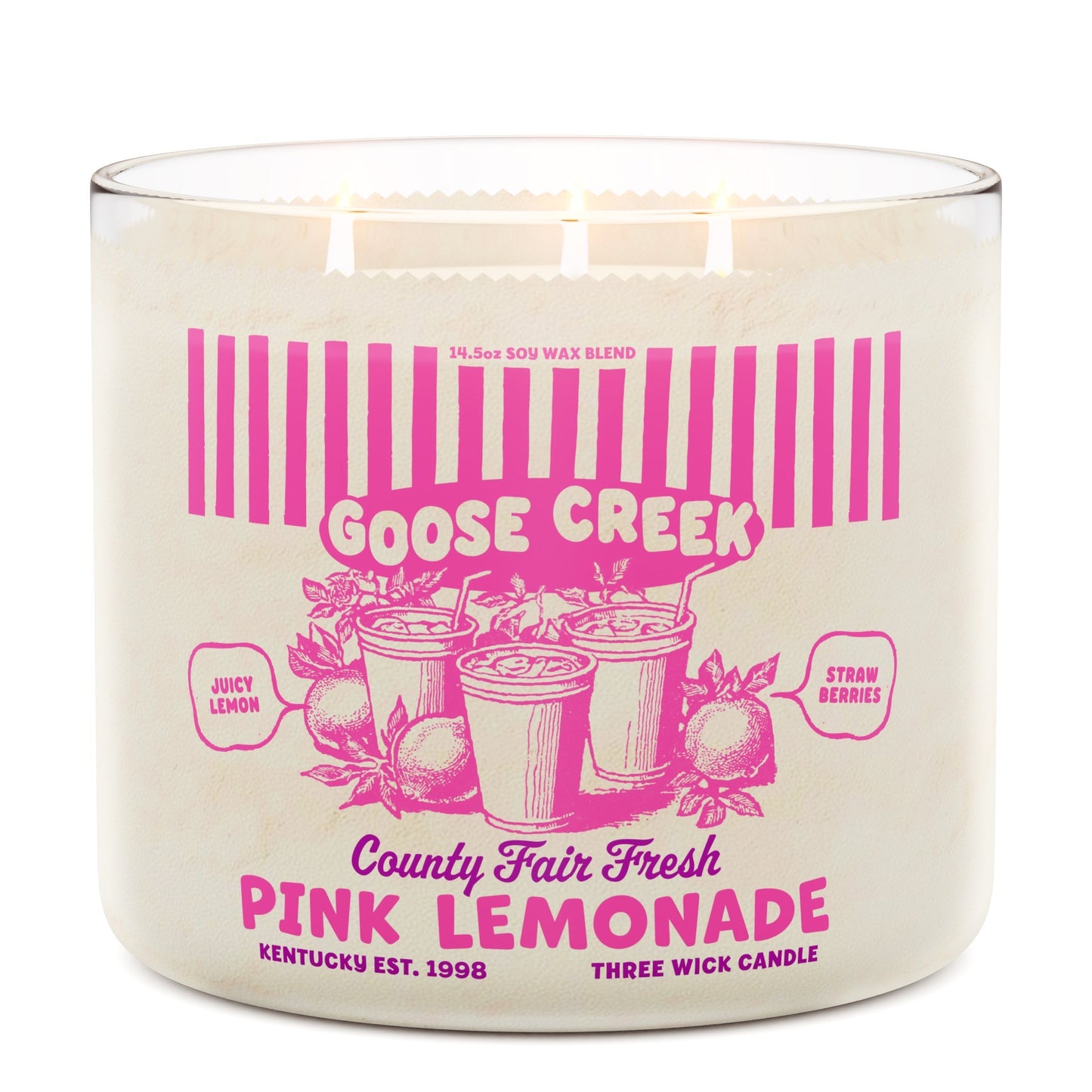 Pink Lemonade 3-Wick Candle