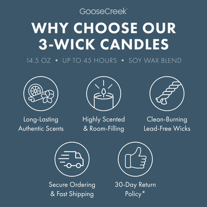Seastone & Lotus 3-Wick Candle