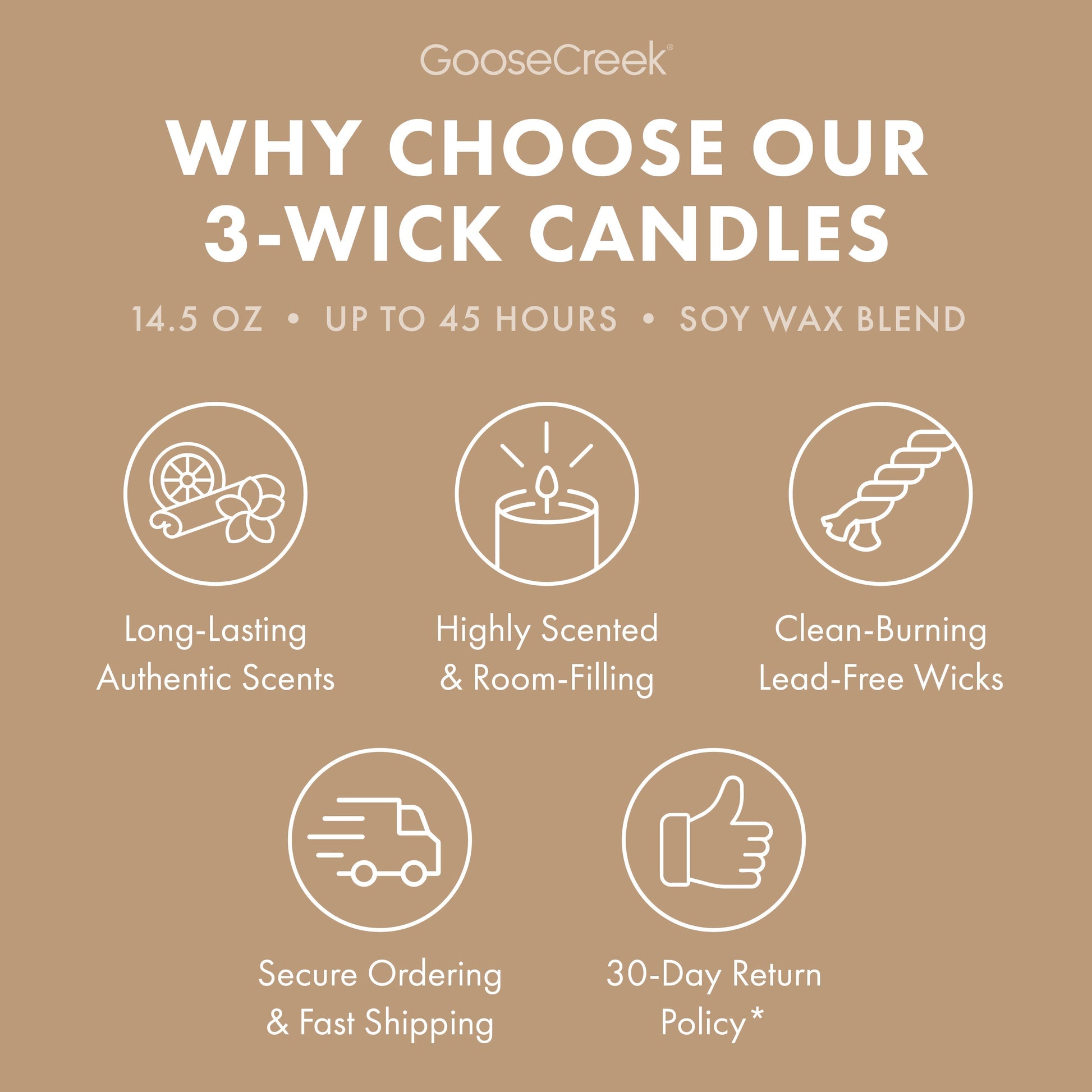 Teakwood 3-Wick Candle