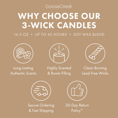 Teakwood 3-Wick Candle